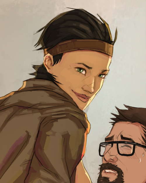 Straight smut commission, GASP! This time, it’s Alyx Vance and Gordon Freeman from the Half-Li