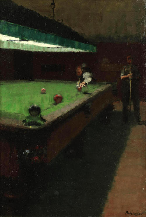 WILLIAM BROOKERSnooker Oil on Board50 x 35 cm