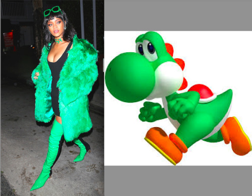 ruinedchildhood:Rihanna cosplaying Mario Party