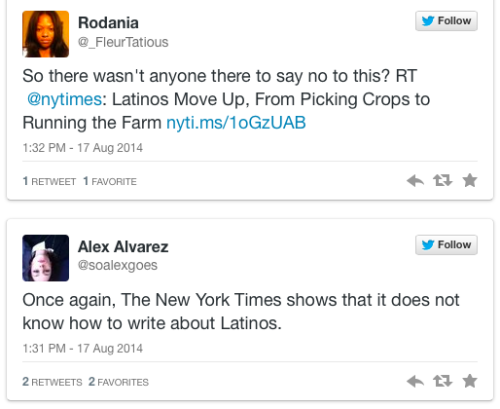 micdotcom:  The New York Times pisses off Latino readers with wildly tone deaf headline 