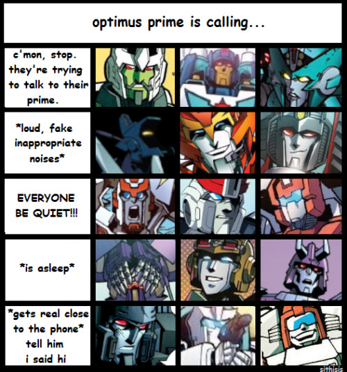 When Optimus Is Calling