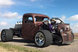 a1ratrods:  Crazy Backwards Custom Trucks    Insane! I love it