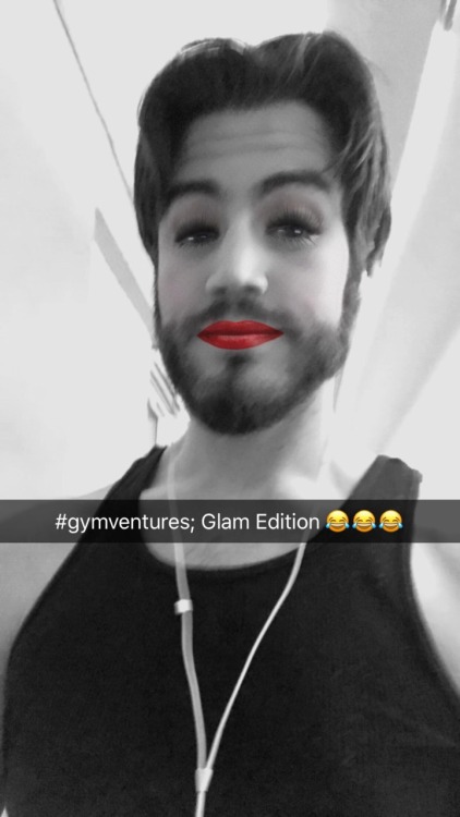 straight-off-the-deep-end:  Having way too much fun with snap filters.