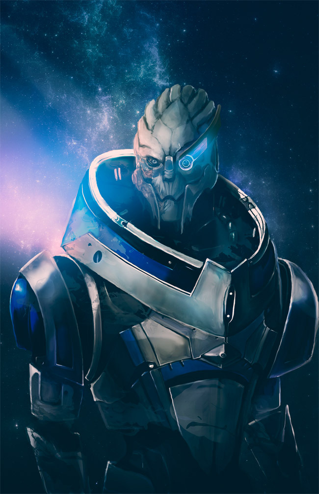 pixalry:  Mass Effect: Garrus &amp; Tali - Created by Anabel Martinez You can