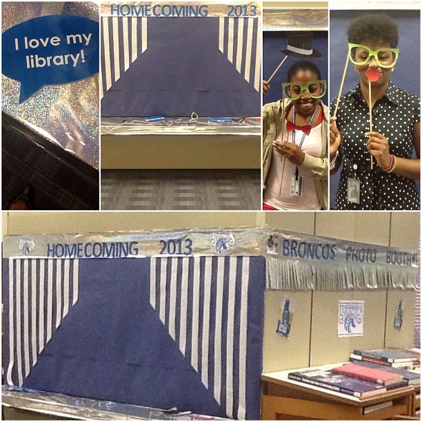 So, this is happened. #FSUBroncos #BroncoPride #faystate #FallBreak #FSUHomecoming #ChesnuttLibrary #PhotoBooth #insidechesnuttlibrary #academiclibrary #library #libraries #librarydisplay #homecoming2013 (10.17.2013) (at Charles W. Chesnutt Library)