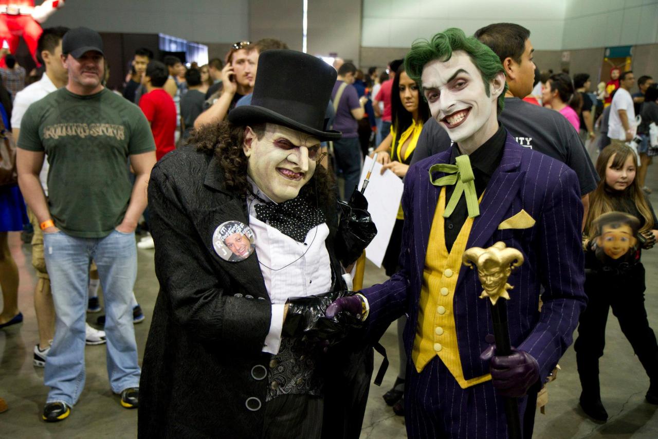 comedykori:  RJ Haddy and Anthony Misiano as Penguin and Joker.