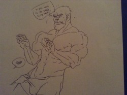 wuffinstuff:  I’ve been wanting to draw hanks newest appearance so…