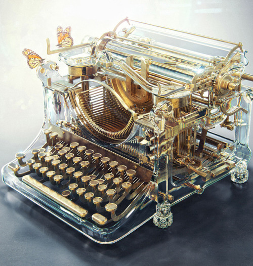 dieselfutures:Glass Typewriter