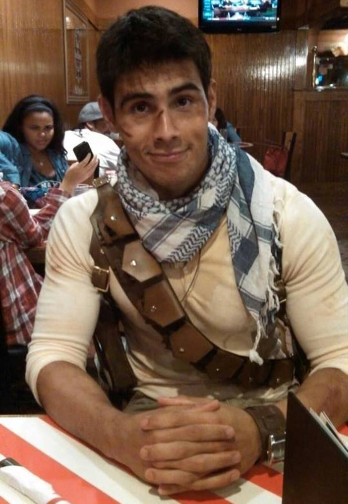 abjecttestament:Andrew Aguilar as Nathan Drake. Thank you Gay Geeks. I mean wow.