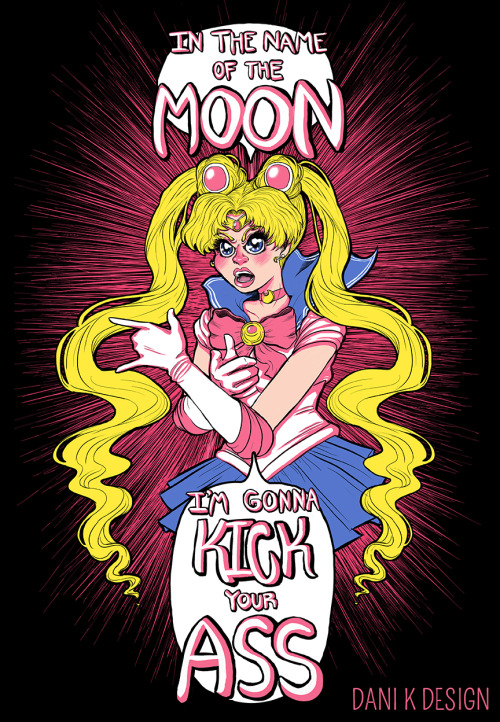 In the Name of The Moon…Now available at my Society6 shop in BLUE, BLACK, or ORIGINAL! Also, 