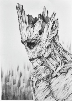 cuppy-art:  GROOT http://cuppy-art.tumblr.com/