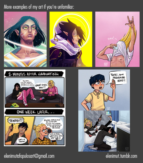 elenimut: I’m doing commissions! (Busts only!) - 10 SpotsContact via email or dm (email prefer