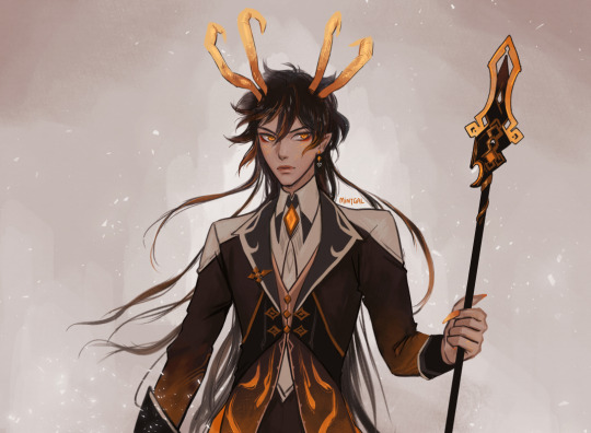 thinking about… more dragon-like zhongli