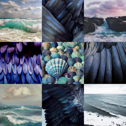 Ocean angel moodboard for @angelofwater Requests open!