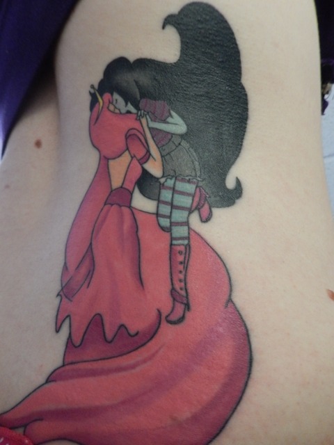 bonnibel-cp:  Woot it’s done!~ Some bubbline for a second tattoo. I’m super