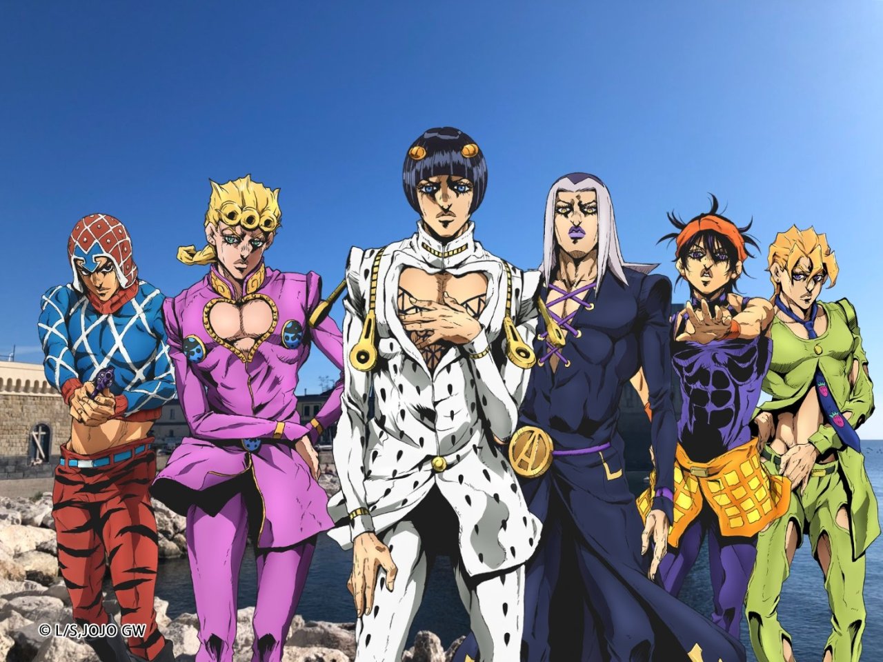 The Strictly Series on X: Best JoJo Poses: Giorno's Gang-Star