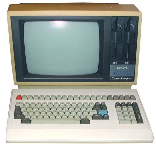 The first computer I spent any significant amount of time on was the predecessor to this, the Sanyo 