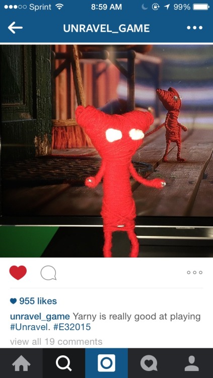 nerdinablender:10 reasons to be following Unravel_game on Instagram. Yarny gives me hope for th