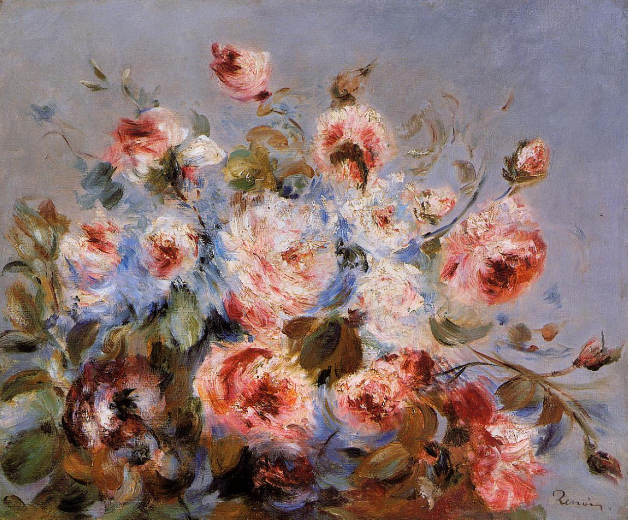 laclefdescoeurs:  Roses de Wargemont, 1882, Pierre-Auguste Renoir 