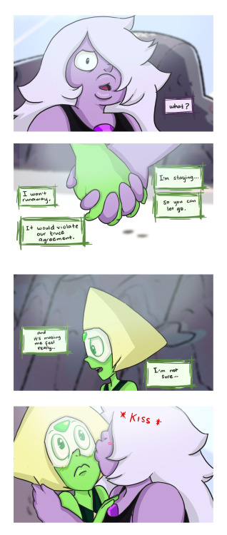 winshard:  Peridot’s moves~Ahh, Finally finished this short comic, hehe. I was supposed to get this done yesterday but I got sick, So here it is now, Hope you all enjoy ^_^   I need this to happen so badly T ^T