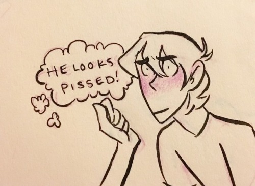 bootifulfriends: Wanted to do the “accidental falls on top of crush” scenario with klance. Honestly there’s no doubt about it. I’m klance trash.