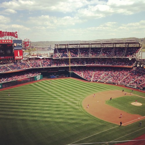 Gorgeous day at the ballpark! Go nats! @kaitums