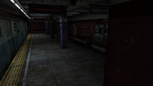 horror-n-m3tal:Silent Hill 3: Hazel Street Station. 2003.