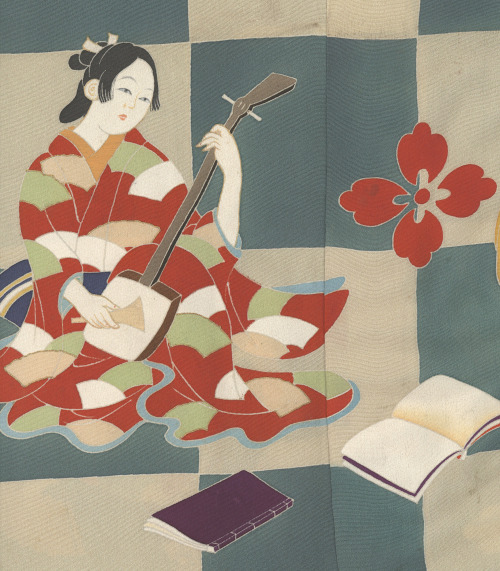 Meiji Geisha Hikizuri. Mid to late Meiji period (1880-1911), Japan.  The Kimono Gallery.  A rare sty