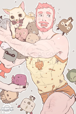 sweetbearcomic: Support Sweet Bear on Patreon -&gt; patreon.com/reapersun I really thought I had posted this one on here before but I can’t find it so I must not have! I did a few doodles like this of the other boys so keep an eye out for them &gt;-O