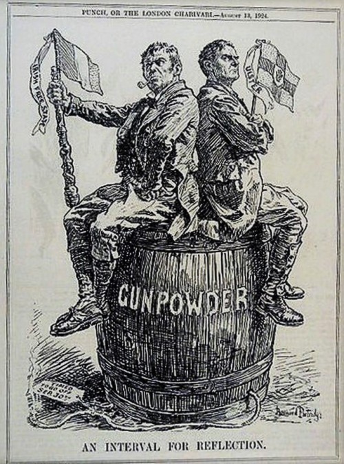 Political cartoon from Punch magazine, 1924.