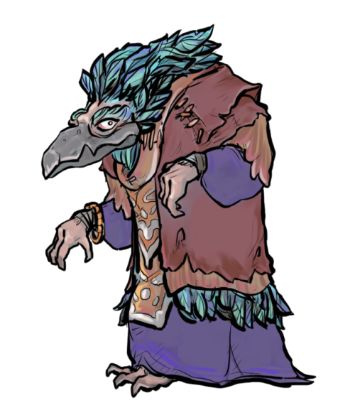 fredmalm:I drew an arakkoa from WoW some time ago, and today I decided to colour it. Just for fun.