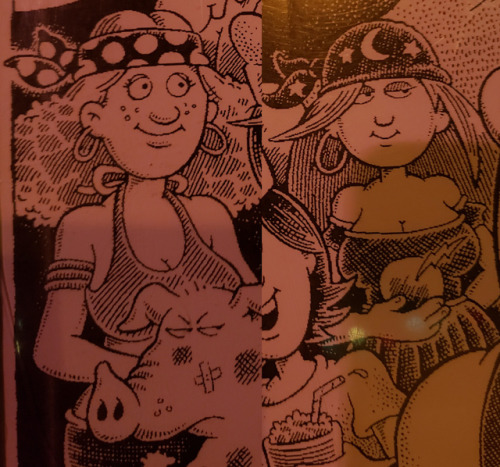 These girls from the illustration on the menu of RJ Grunt’s in Chicago