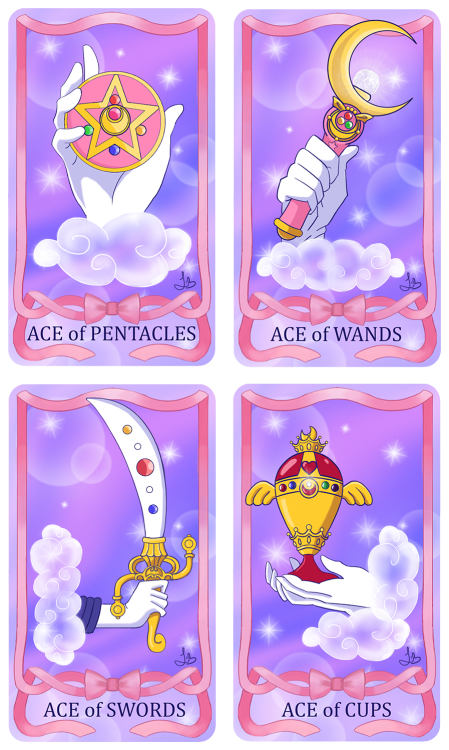 landestroyer:I’m kind of obsessed with the tarot and Sailor Moon so this was just one of those inevi