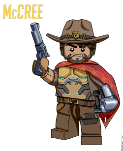 avastindy:  McCree from Overwatch as a Lego