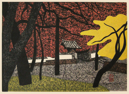 The atmospheric gardens of Kiyoshi Saito, color woodblock prints