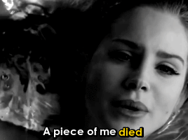 summertime-noir:Lana Del Rey   death  Having looked death in the eye, I prefer to live, live, live!