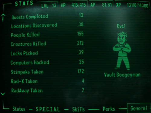 mostlygibberish:Apparently there’s a bug in Fallout 3 where releasing feral ghouls into Tenpen