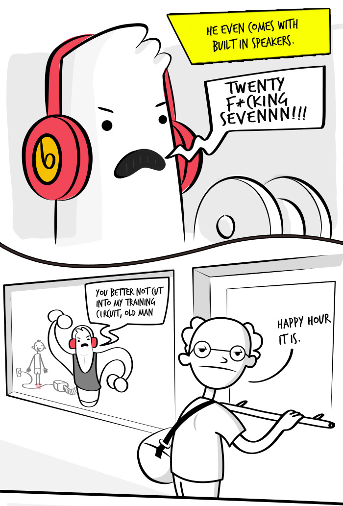 dustinteractive:  The Inflatable Douchey Gym Guy™  