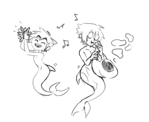 it’s the last day of mermay I almost forgot so. here’s a doodle