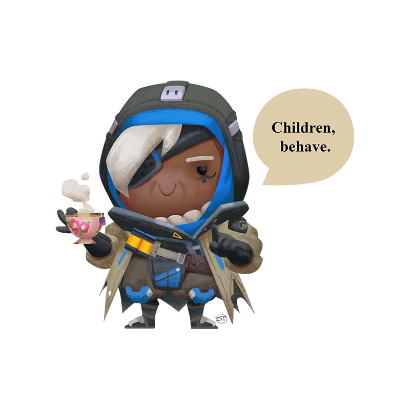 davidtalaskiillustration:  Chibiwatch - Support your team!