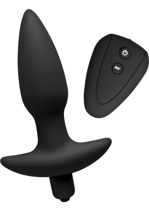 toydirty:  Remote Vibrating Anal Plug This 7 mode, ergonomically contoured anal plug features multiple modes of speed and rhythmic vibration. Made of premium silicone and tapered at the tip for easy insertion, with a curved base designed to hug the body