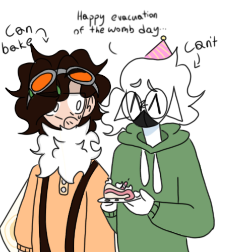 HAPPY EVACUATION OF THE WOMB DAY TO MY SECOND HALF! @stillnothereforanyrealreason
