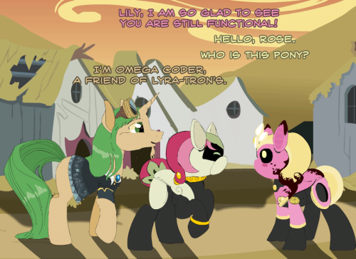 ask-omegacoder:  Welcome to eerie town. We Repair Ponies #150   =o