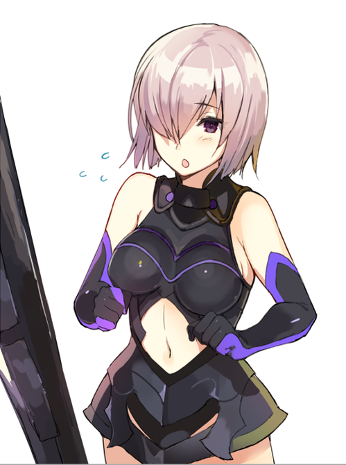 kyonkkun:  Twitter / 笹森トモエ‏@sasamomi 5次ライダーと同じくらいサーヴァントにしたいマシュ※Permission was granted by the artist to upload their works. 