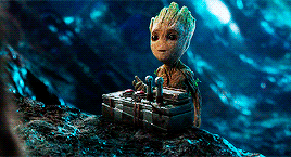 greenarrow:I am Groot! – What’s that?He says “Welcome to the frickin’ Guardians of the Galaxy,” only he didn’t use frickin.