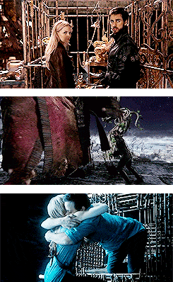 captainswaan:  Requested by anonymous  Captain Swan + the endless Snowing Parallels
