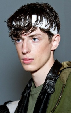 mannequin-homme-blog: James Holderness - Backstage at the Baartmans and Siegel SS 2015 Show. Photo by Katy Davies.