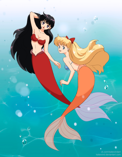 Sailor mermaidsRei and Minako. Disney or anime? Whatever))) 