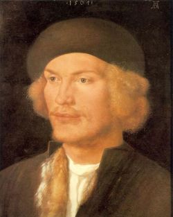 artist-durer: Young Man, 1507, Albrecht Durer