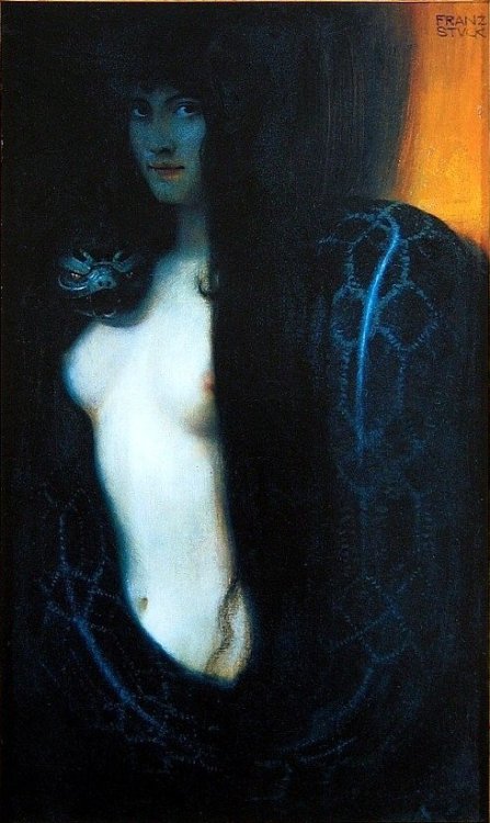 enchantedbook: Franz von Stuck  The Sin (Die Sünde), 1893